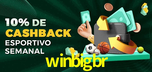 10% de bônus de cashback na winbigbr