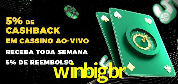 Promoções do cassino ao Vivo winbigbr